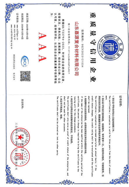 重质量守信用企业